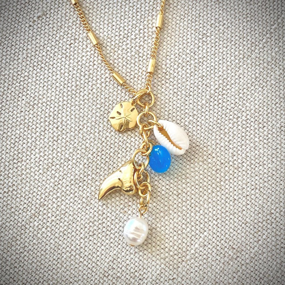 J. Crew NWT Beachcomber Pendant Necklace - Picture 3 of 9